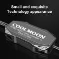 Coolmoon Excellent Wide Compatibility Rgb Controller Black Pc Fan Argb Controller Standard For Led Lighting Strip. 