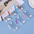 Mini Bag Transparent Coin Purse Keychain Pendant Square Pouch Organizer Key Lipstick Earphone Storage Bag. 