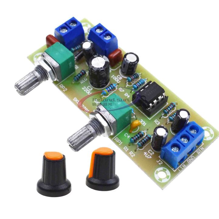 High-precision Single supply low pass filter board subwoofer preamp board 2.1 channel DC 10-24v 22hz-300hz
