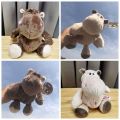 Plush Doll Hippo Stuffed Toy Kids Toy Forest Animal Couple Toy Hippopotamus Plush Toys Stuffed Animals 25/35cm Gifts for Baby. 