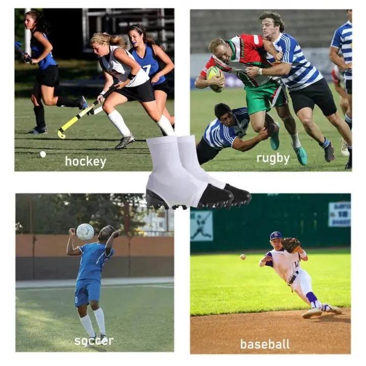 door%20stopper%20rubber%201%20Pair%20Spats%20Football%20Cleat%20Covers%20High%20Elastic%20Slip%20Resistant%20Soccer%20Spats%20Basketball%20Shoes%20Ankle%20Protector%20Sports%20Accessories%20-%20Image%204