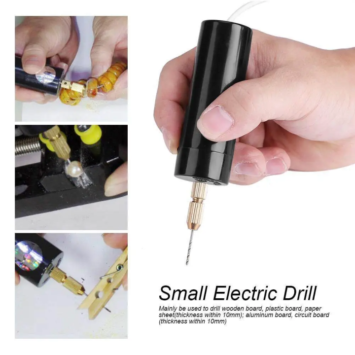 Panda Online Portable Mini Small Electric Drills Handheld Micro USB
