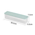Light Blue Food Storage Containers Leak-Proof Gray PP Plastic Food Containers 30.5*8.8*7.5cm Light Green Sealed Storage Boxes. 
