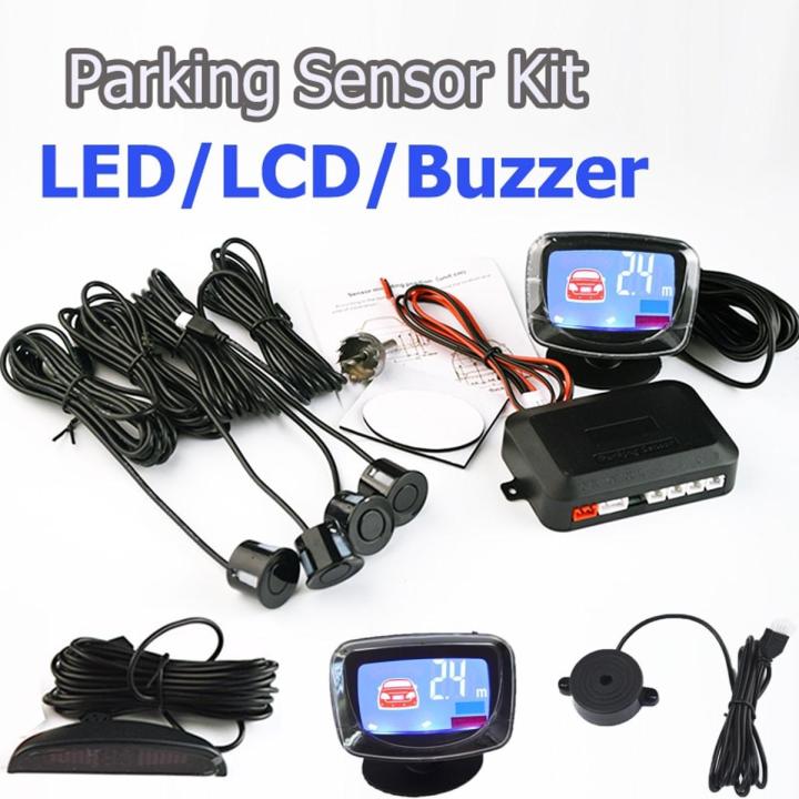 【LED White】 Sensors LED Display/ LCD Display 22mm Parking Sensor Backup ...