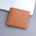 New Men Short PU Leather Wallet Simple Solid Color Thin Male Credit Card Holder Small Money Purses Business Foldable Wallet. 