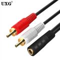 5M 3M 1M 3.5mm To RCA Female Connector Jack Stereo Cable Y Plug To 2 RCA Male Adapter 3.5 Audio Aux Socket To Headphone Music. 