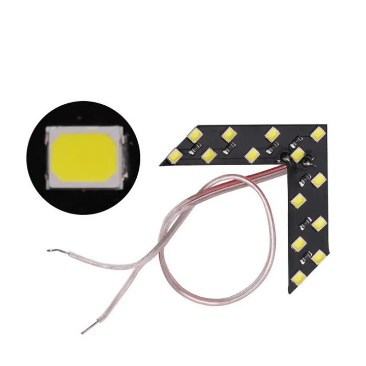 2pcs/set%2014%20SMD%20LED%20Arrow%20Panel%20Car%20Truck%20Rear%20View%20Mirror%20Indicator%20Turn%20Signal%20Light%20LED%20Rearview%20Strobe%20Warning%20Safety%20Lights-green%20-%20Image%207