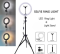 7ft Stand Tripod with 10 Inch Selfie LED Ring Light 360 Rotatable Ring Light with Adjustable Phone Holder for Studio Camera, TikTok, and YouTube. 