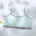 WHPC New Simple Sports Top For Girls Striped Fashion Women's Underwear Comfort Cotton Lingerie Breathable Tube Top Bras Teenager. 