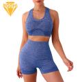 Sports Bra Set 2-piece Women's Sportswear Set with High Waist Shorts Quick Dry Vest Favorite Vest Sports Bra. 