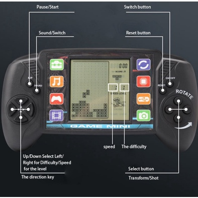 Kids/Toys Handheld Video Game Console/Mini Portable Brick Game #HC-9082