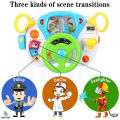 Kids Steering Wheel Toy Driving CAR Simulation Baby Game Pretend Driving cat Toy with Realistic Sound Early Educational Toy Birthday Gift for kids. 