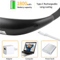 LED Neck Reading Light Creative Silicone Soft Hanging Adjustable Neck Reading Lamp Suitable For Night Running Reading Camping 1Pcs. 