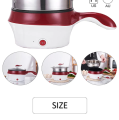 Portable 5-in-1 Multi-function Electric Cooker with Non-stick Frying and Rice Pot, Perfect for Student Dorms and Small Spaces. 