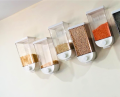 Cereal Dispenser / Dry Food Dispenser Wall Mounted High Capacity Single Piece Home Food Dispenser. 