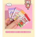 Mini Sticker Book 50 Sheets Cute Girl Heart Stickers Children Cartoon Handbook Material Diary Small Decorative Patterns. 