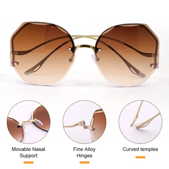 Pink%20Fashion%20Sunglasses%20Beach%20Style%20Metal%20Vintage%20Ladies%20Stylish%20Design%20Over%20sized%20Square%20Sunglasses%20For%20Women/Girls%20-%20Image%204