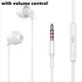 Universal In-ear 3.5 mm Wired Noise Reduction Sleep Earphones Soft Silicone Soundproof Headphone With Mircophone Wired Headset. 