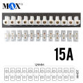 Plastic terminal connecter bar strip 15a 12 ports for wire battery led light power supply inverter solar panel. 