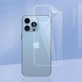 Vorix Iphone 15 Pro Max Back Transparent HD+ Matte with Apple Cut / Logo 360 Smooth Sheet Edges Jelly Protector around the corner Complete Coverage Jelly. 