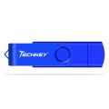 blue】 OTG USB Flash Drive Pen Drive Smart 4GB 8GB 16GB 32GB pendrive memory cel usb stick external storage for Android phone. 