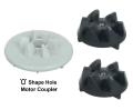 Panasonic Blender Motor Coupler (Oval Shape Slot) & 2 Jar Coupler. 