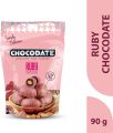 Chocodate Exclusive Ruby Handmade Treat Rich Silky Chocolate Pouch 90 g (FROM DUBAI). 