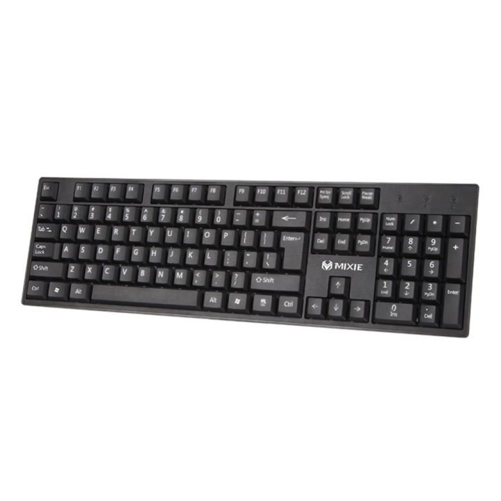 MIXIE X7S imitation mechanical Full USB keyboard and numbers fashion Ryzen Asus Republic of Gamers Gaming Keyboard Office Keyboard Universal Keyboard Professional Keyboard PC Keyboard Computer Keyboard Key Board for PC