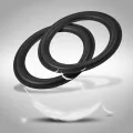 2 pcs 8 Inch Hole Rubber Speaker Foam Surround Ring Replacement or Parts for DIY (Black). 