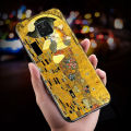 Kiss By Gustav Klimt For Xiaomi Redmi Note 12 11 11T 10 9 8 7 6 5 4 Pro 5G 4G Silicone Soft Shockproof Black Phone Case. 