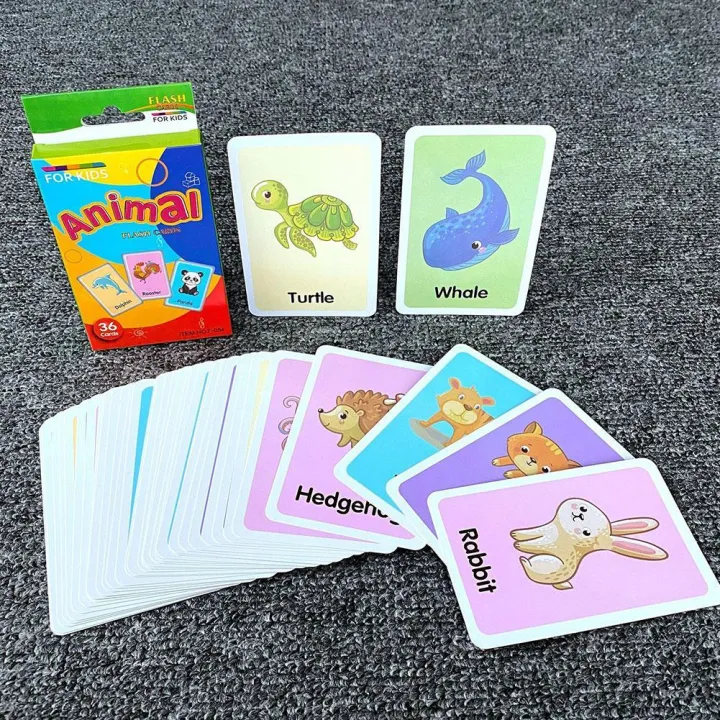 36PCS%20Children%20Cognition%20Cards%20Multi-style%20Cartoon%20Shape%20Animal%20Colour%20Learning%20FlashCards%20Kids%20Education%20Materials%20Learning%20Toy%20-%20Image%202