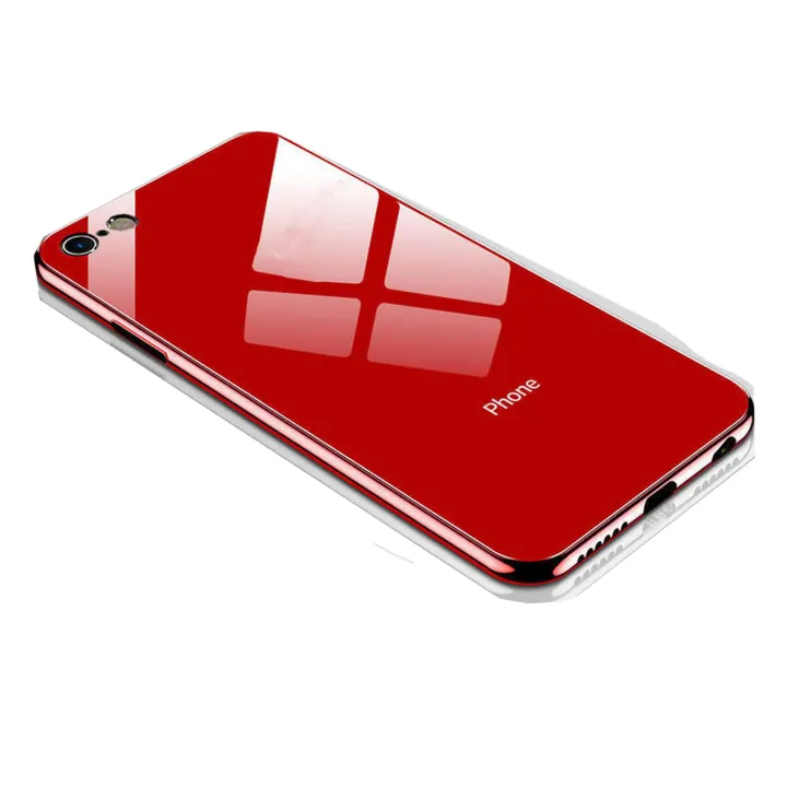 【ThinkWay】Luxury Phone Case Tempered Glass Back Cover For iPhone 11 Pro Max 7 8 6 Plus 6S XS Max XR X Protective Mobile Capa Coque Fundas