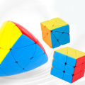 LumiParty YJ Moyu Meilong Magic Cube Stickerless Pyramid Skew minx SQ1 Smooth Speed Cube Educational oy. 