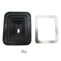 Car Shift Dust Cover Rubber Shifter Boot with Chrome Plate. 
