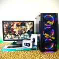 Core I5 2nd Gen 8GB Ram 128GB SSD 500GB HDD Gaming Desktop Computer Full Set RGB With 20" Monitor (6 months warranty). 