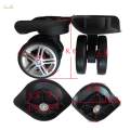 Luggage Suitcase Replacement Wheels Swivel Wheel Double Row Large Wheel Durable Black Quiet. 