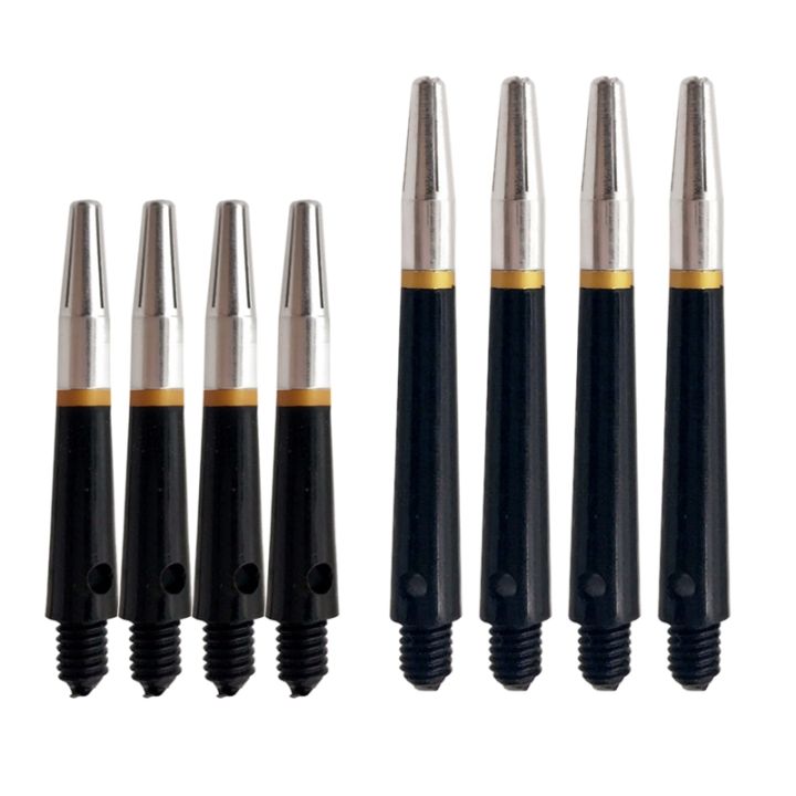 Ineverlefte 4pcs 45mm/35mm 2BA 360degree Spin Nylon and High Quality Aluminum Dart Shaft Plastic Dart Accessories