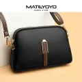 MATEYOYO Women's Bag Fashion Shoulder Bag Cross-body Bag Messenger Bag PU Bag Dual Zipper Design Large Capacity Adjustable Shoulder Straps Inner Pocket Durable Anti Scratch. 