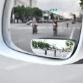 2pc 360 Degree Adjustable Glass Frameless Car Rearview Rear View Mirror Reversing Wide Angle Auxiliary Blind Spot Mirror. 