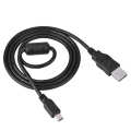 1.0 meter USB 2.0 Printer Cable 2M/6.5ft Suitable for cameras single lens camera- Black Photo Video Data sync Image transfer. 