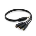 Aux Multi Headphone Earphone Audio Splitter Adapter 3.5mm Jack HUB Spliter Cable. 