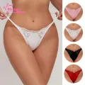 Muses Mall Women Lace G-string Lace High Waist G-string Panties Quick-drying Anti-septic Underwear for Women Seamless Soft Lady Underpants with Hollow Out Design Lace Thong. 