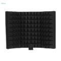 Foldable Compact Microphone Isolation Shield with Tripod Stand, Studio Mic Sound. 
