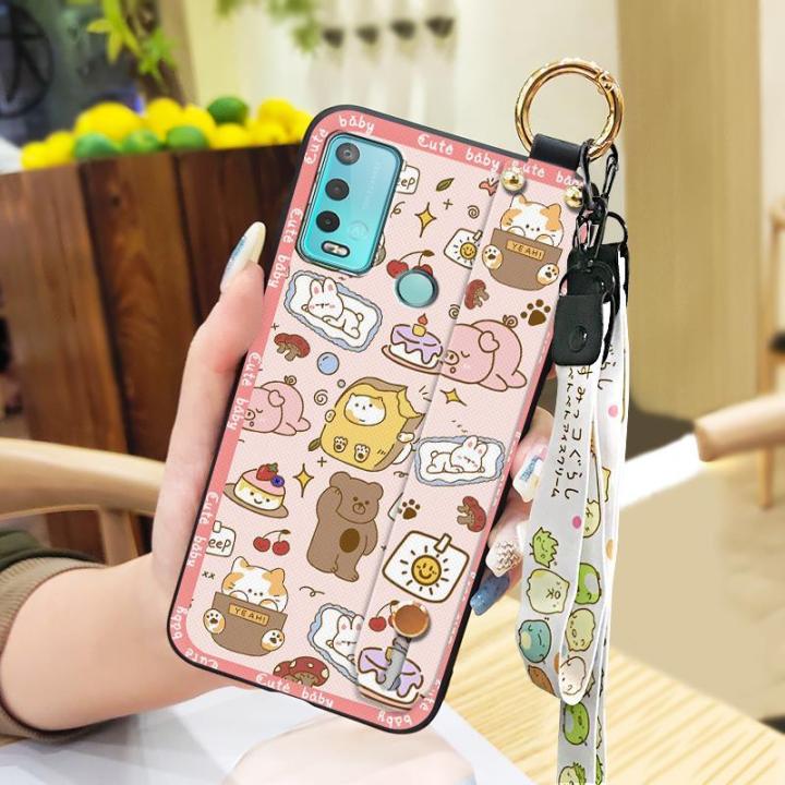 Wristband Wrist Strap Phone Case For Wiko Power U30 Lanyard Cute Fashion Design Back Cover Phone Holder Waterproof ring