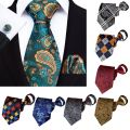 Fashion Silk Material Pre-tied Necktie Striped Design Rubber Fastener Lazy Ties Slim Cut Zipper Necktie Gift Giving. 