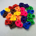 10Pcs Mixed Color Plastic Children Kids Rock Climbing Wood Wall Stones Hand Feet Holds Grip Kits with Screws. 