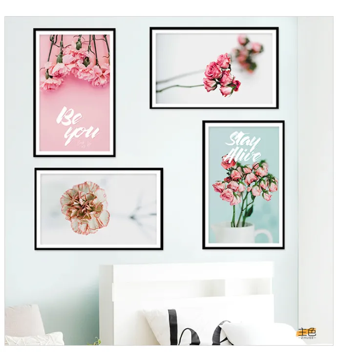 New%20Nordic%20Modern%20Creativity%20Pink%20Plants%20Flowers%20Study%20Room%20Decorative%20Canvas%20Painting%20Home%20Decor%20Wall%20Art%20Floral%20Picture%20-%20Image%206