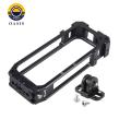 Oasis Camera Cover for Insta X3 Insta 360 X3 Camera Cage with Cold Shoe Mount Lightweight Aluminum Alloy Protective Frame for Enhanced Stability Versatility Quick Installation Camera Cover. 