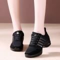 【ZIME】Sneakers Dance Shoes For Women Ing Woven Mesh Comfortable Modern Jazz Dancing Shoes Girls Ladies Outdoor Sports Shoes. 