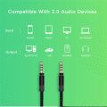 Universal 4 pole Jack TRRS Aux Cable 3.5 mm to 3.5mm headphone Cable Male to Male support Microphone music. 